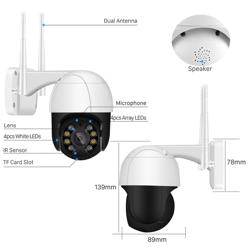 Wireless WiFi surveillance camera